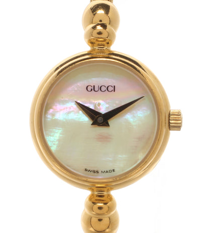 GUCCI 腕時計 バングルウォッチ クオーツ シェル 2700.2.L レディース グッチ