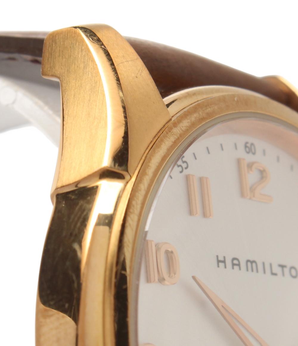 HAMILTON 腕時計 ジャズマスター シンライン クオーツ シルバー H384410 メンズ ハミルトン