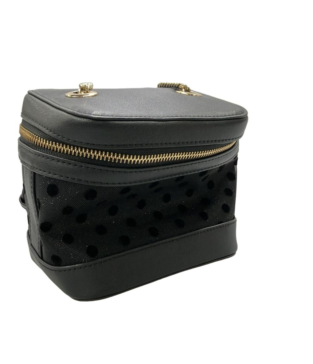 美品 DIANA ショルダーバッグ 斜めがけ バニティバッグ ドット柄 チェーン レディース ダイアナ