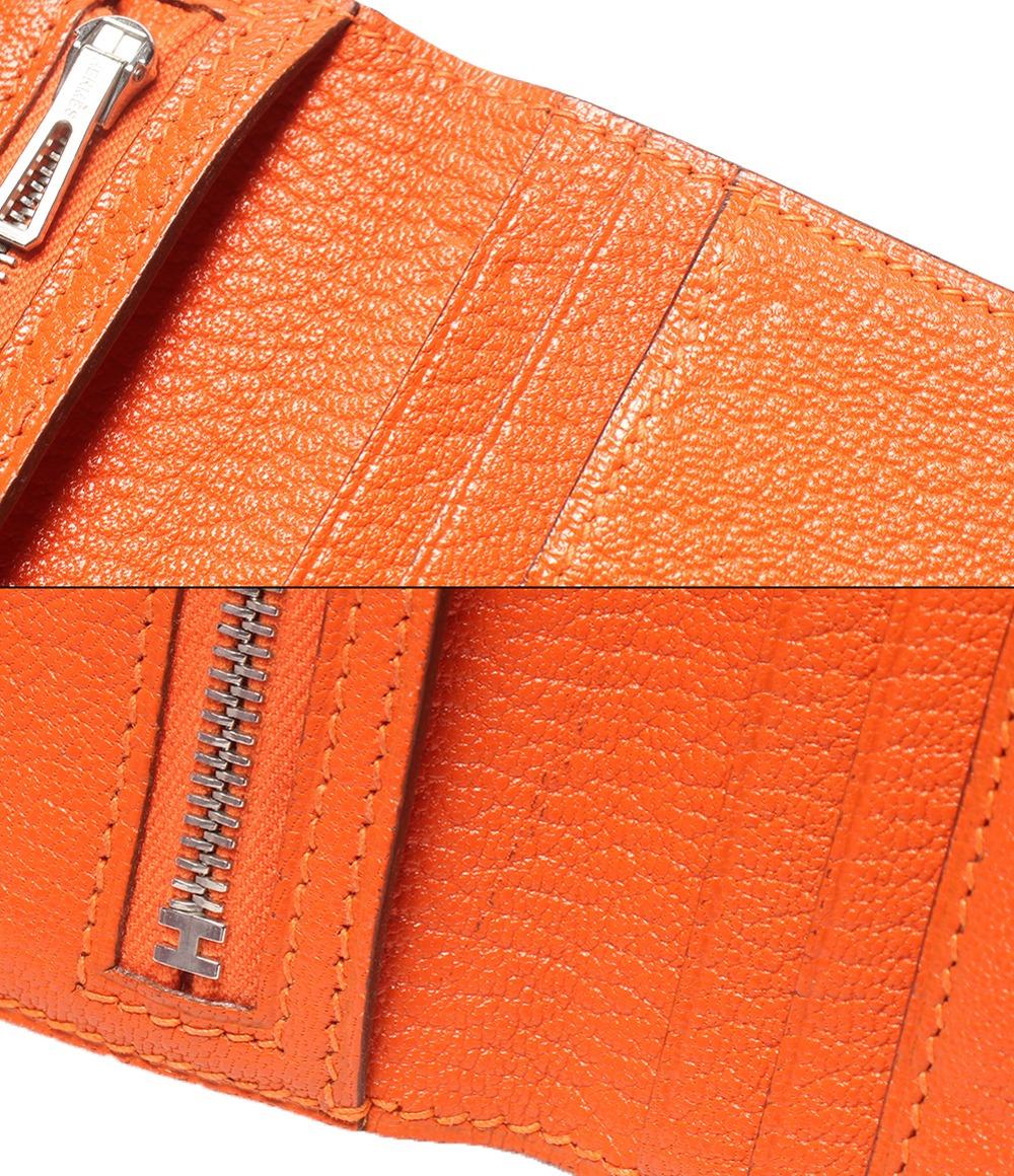 HERMES 二つ折り財布 □G刻印 シルバー金具 ベアンコンパクト レディース エルメス