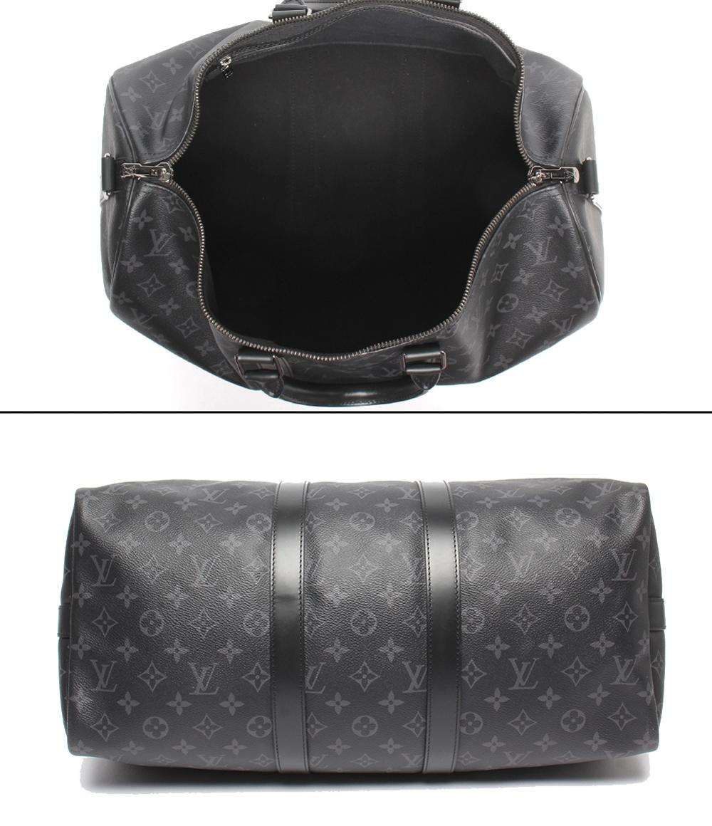 LOUIS VUITTON 2WAYボストンバッグ ショルダーバッグ 斜め掛け キーポル バンドリエール45 モノグラムエクリプス M40569 メンズ ルイ・ヴィトン