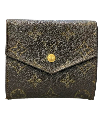 訳あり ルイ・ヴィトン Wホック三つ折り財布 ポルトモネ ビエ カルトクレディ モノグラム M61660 レディース LOUIS VUITTON