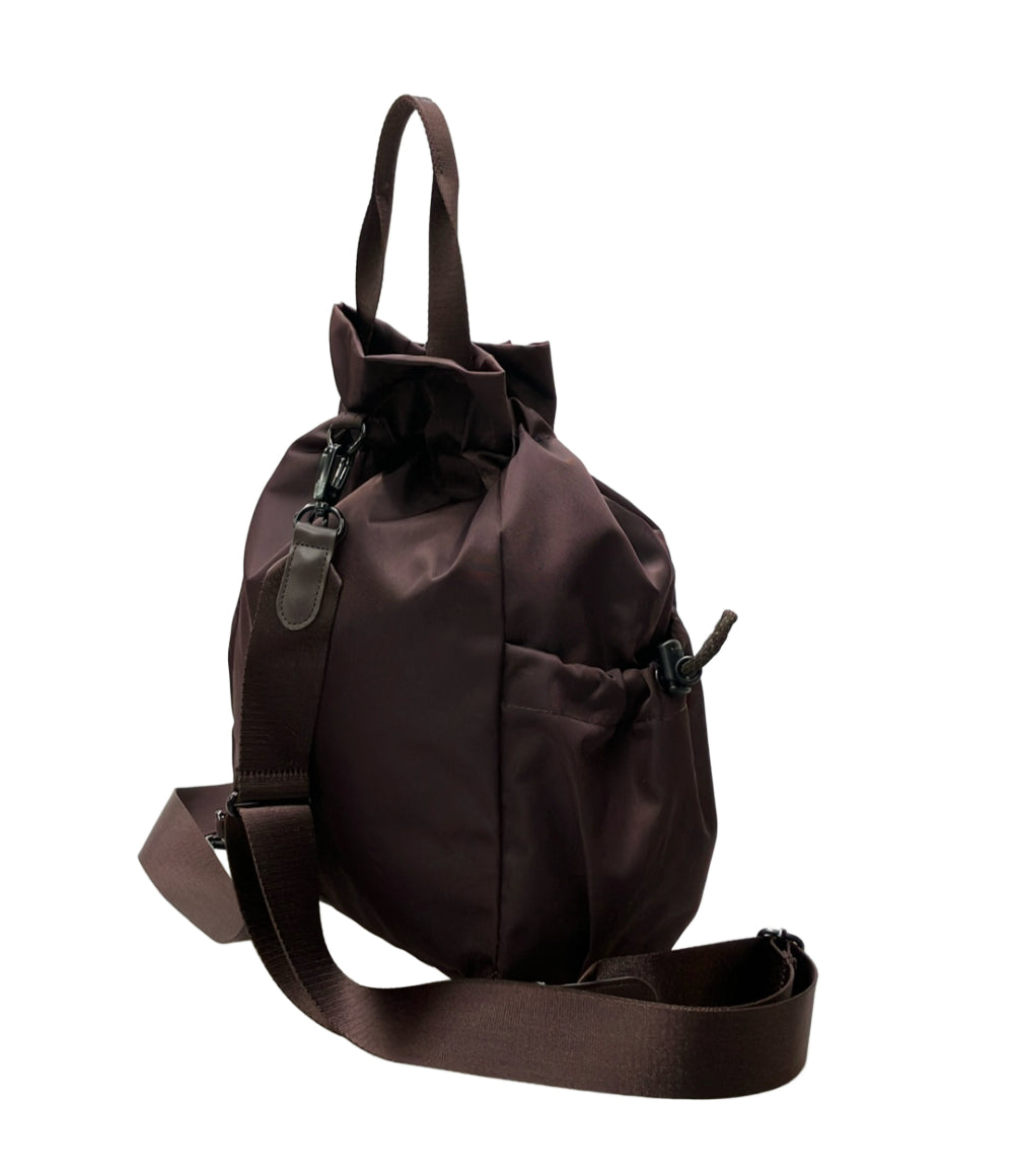 美品 THE NORTH FACE ショルダーバッグ リュック 2WAY 斜め掛け 巾着型 ナイロン レディース ザ・ノース・フェイス