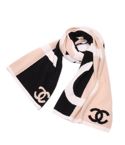 美品 シャネル マフラー カシミア100% レディース CHANEL