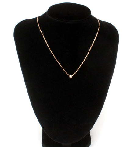 美品 Cartier ネックレス K18 ダムール 1P ダイヤ レディース カルティエ