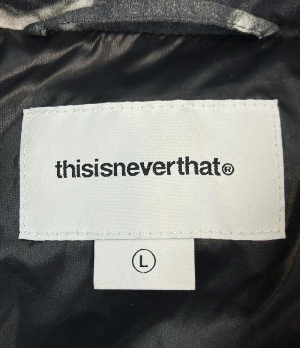 thisisneverthat ダウンジャケット PERTEX T DOWN JACKET FLOWER レディース SIZE L ディスイズネバーザット