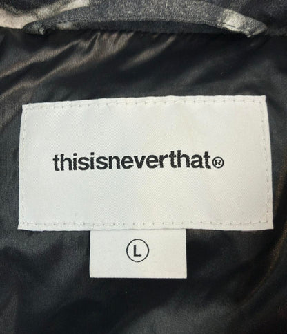 thisisneverthat ダウンジャケット PERTEX T DOWN JACKET FLOWER レディース SIZE L ディスイズネバーザット