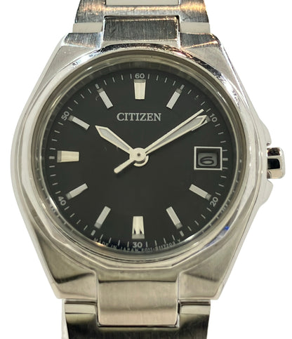 CITIZEN 腕時計 ソーラー ブラック E011-S080711 レディース シチズン