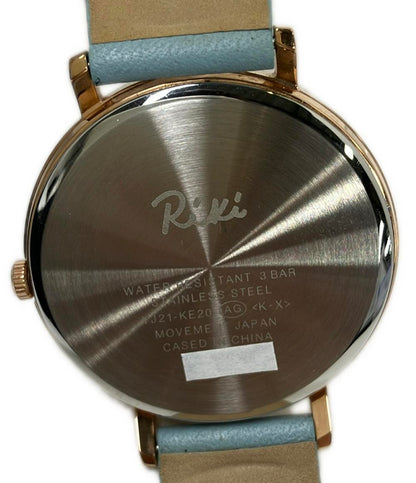 Riki 腕時計 ソーラー ホワイト VJ21-KE20 レディース メンズ リキ