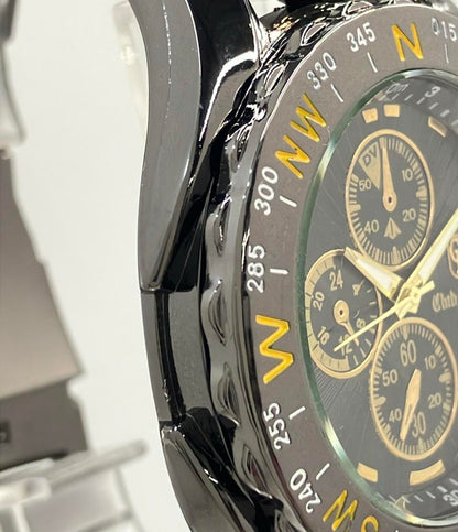 CLUB FACE II 腕時計 クオーツ ブラック CF-4710 メンズ クラブフェイスツー