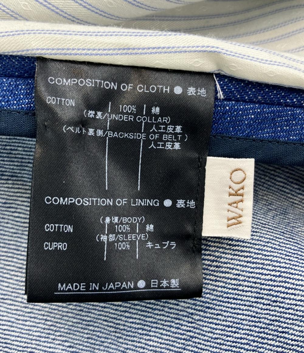 美品 support surface デニムコート タグ付き オーバーサイズ インディゴ レディース SIZE 1 (S) サポートサーフェス