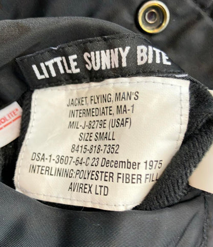 AVIREX ブルゾン フライジャケット リバーシブル ×Little sunny bite  EMBROIDERY MA-1 メンズ SIZE S アヴィレックス