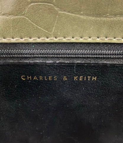 CHARLES&KEITH ハンドバッグ ショルダーバッグ 2WAY 斜め掛け クロコ型押し レディース チャールズ＆キース