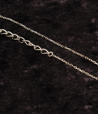 美品 ヨンドシー ネックレス SV ホワイトトパーズ ダイヤ ハートモチーフ 2020年モデル レディース 4℃