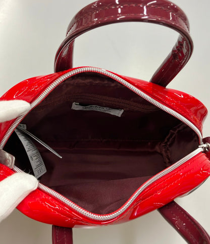 美品 adidas ハンドバッグ ショルダーバッグ 2WAY 斜め掛け エナメル レディース アディダス