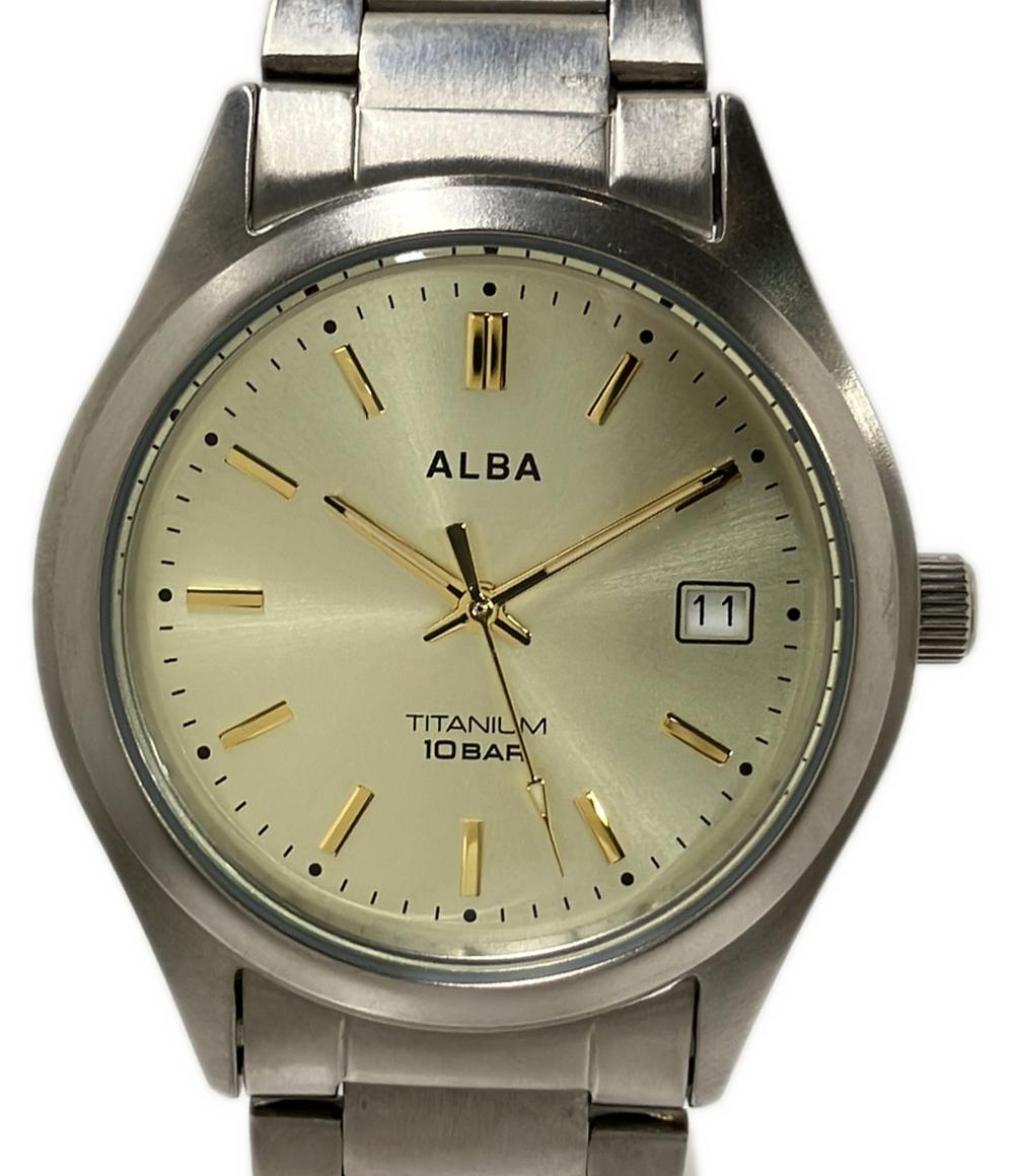 SEIKO 腕時計 アルバ クオーツ ゴールド メンズ セイコー