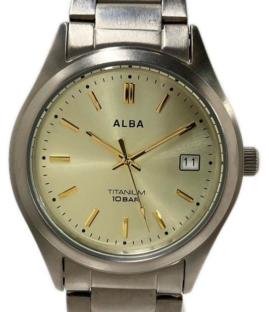 SEIKO 腕時計 アルバ クオーツ ゴールド メンズ セイコー