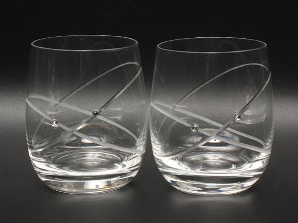 美品 WEDGWOOD グラス タンブラー 2点セット ペア プロミシス ウィズディスリング ウェッジウッド