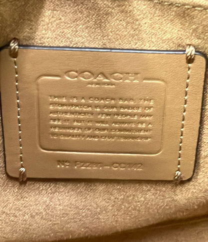 COACH ハンドバッグ ショルダーバッグ 2WAY PVC レザー シグネチャー CC142 レディース コーチ