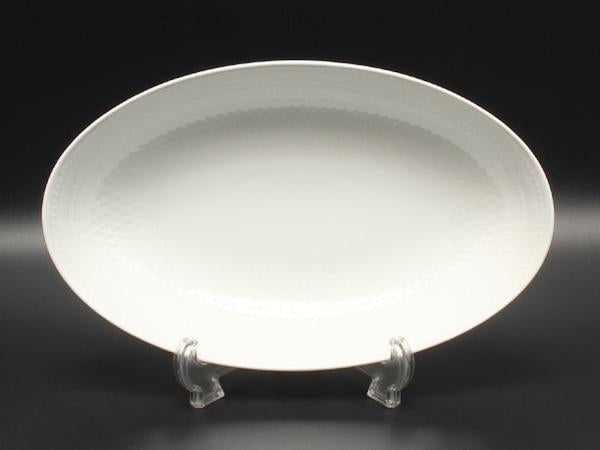 美品 ロイヤルコペンハーゲン オーバルディッシュ 深皿 27cm ホワイトパルメッテ Royal Copenhagen