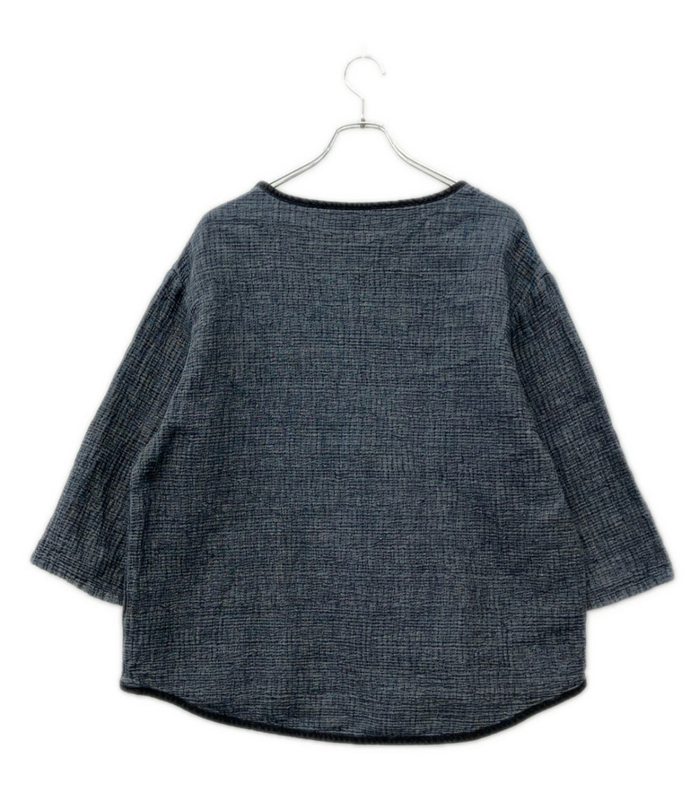 PORTER CLASSIC 長袖 SASHIKO スーパーライト スウェットシャツ メンズ SIZE 1 ポータークラシック