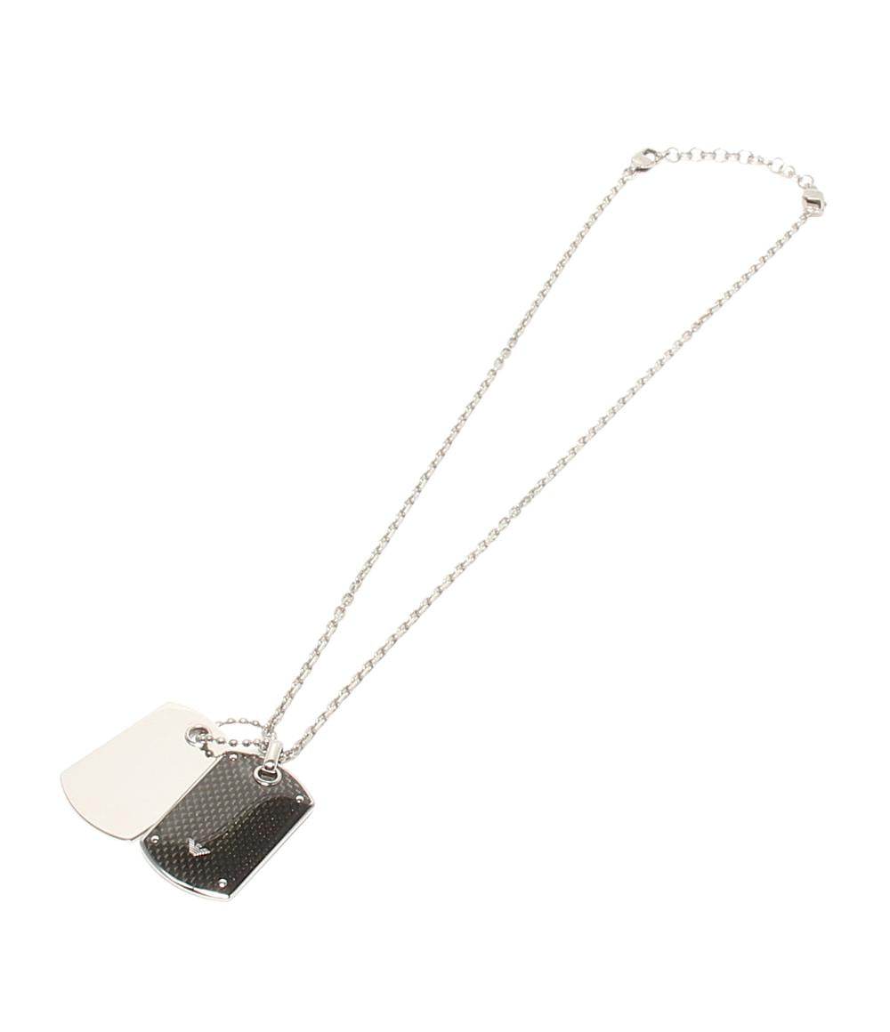 美品✨EMPORIO ARMANI エンポリオ アルマーニ ネックレスドッグタグ EMPORIO ARMANI ネックレス 「エンポリオ アルマーニ」ドッグタグ