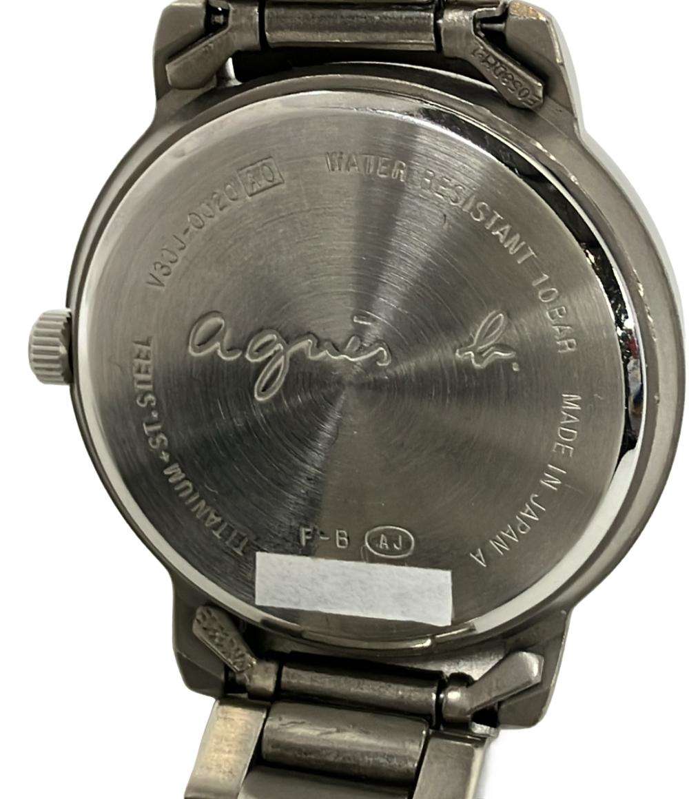 agnes b. 腕時計 クオーツ ブラック V33J-0020 レディース アニエスベー