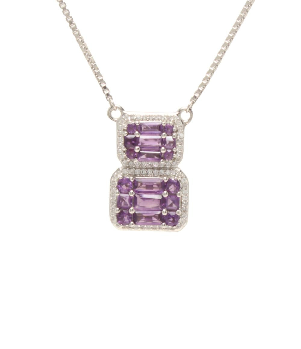 ネックレス SV925 アメジスト レディース