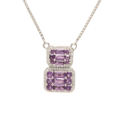 ネックレス SV925 アメジスト レディース