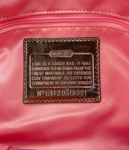 美品 COACH トートバッグ 肩掛け ポピー シグネチャー 18351 レディース コーチ