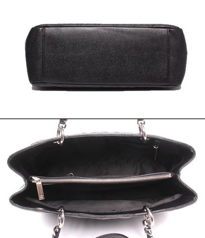 CHANEL トートバッグ GSTトート キャビアスキン シルバー金具 マトラッセ レディース シャネル