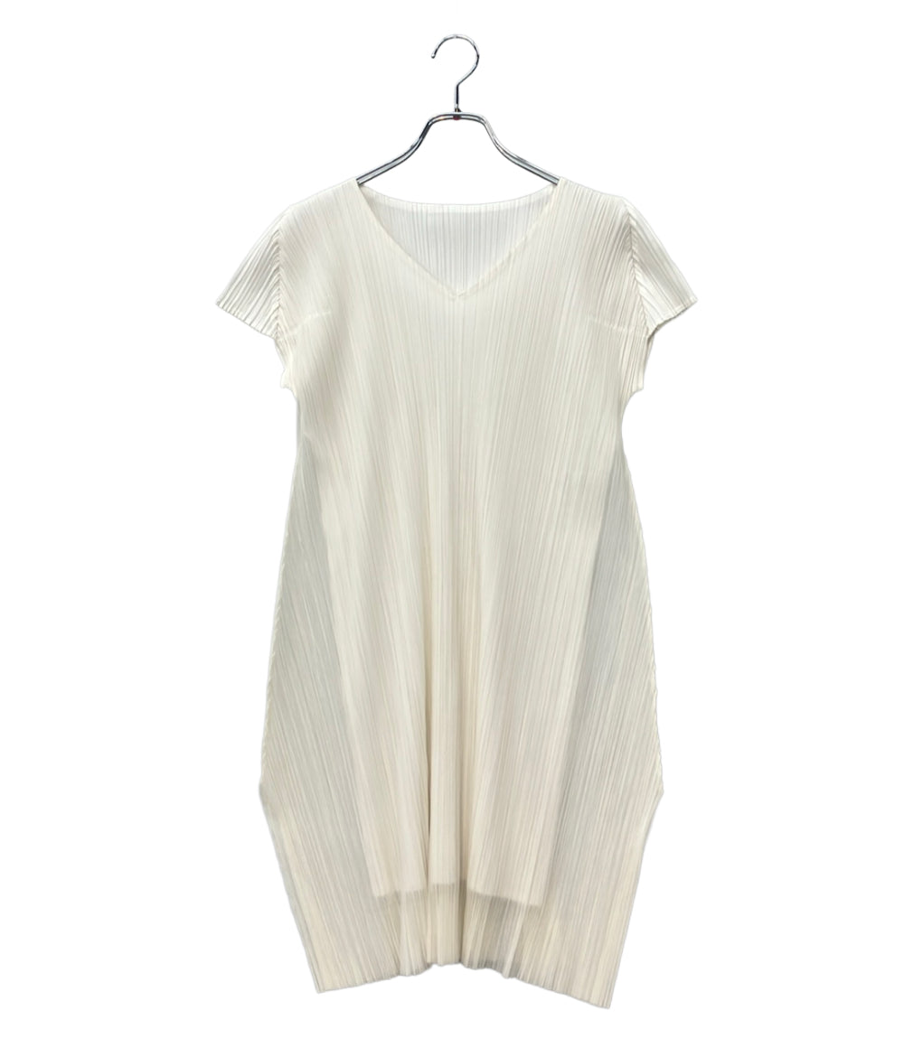 PLEATS PLEASE 半袖 ワンピース レディース SIZE 3 プリーツプリーズ