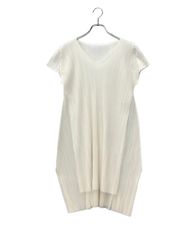 PLEATS PLEASE 半袖 ワンピース レディース SIZE 3 プリーツプリーズ