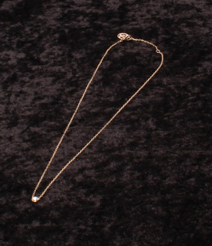 美品 Cartier ネックレス K18 ダムール 1P ダイヤ レディース カルティエ