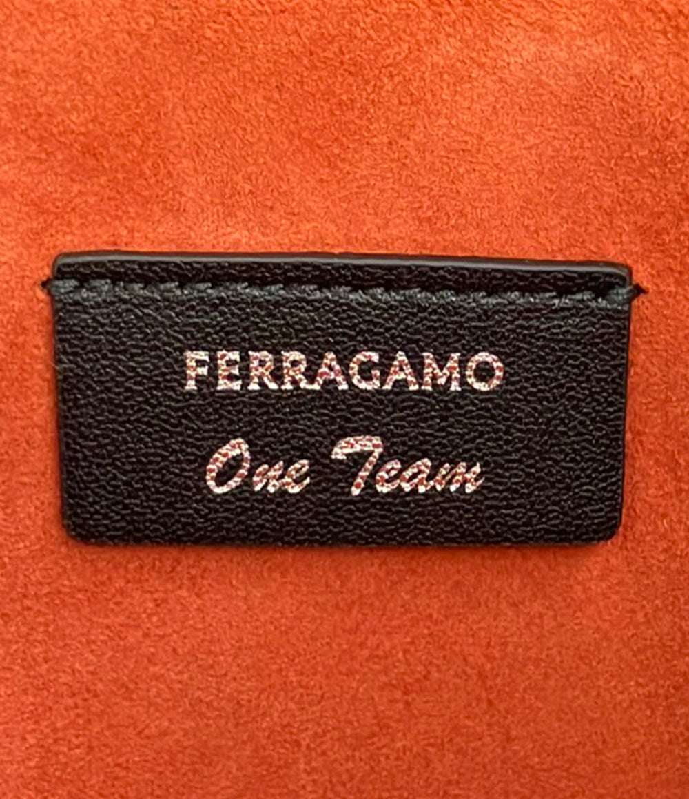 美品 Salvatore Ferragamo クラッチバッグ レザー ガンチーニ メンズ サルヴァトーレフェラガモ