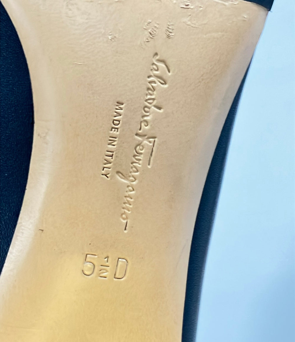 Salvatore Ferragamo ロングブーツ ガンチーニ レディース SIZE 5 1/2 D サルヴァトーレフェラガモ