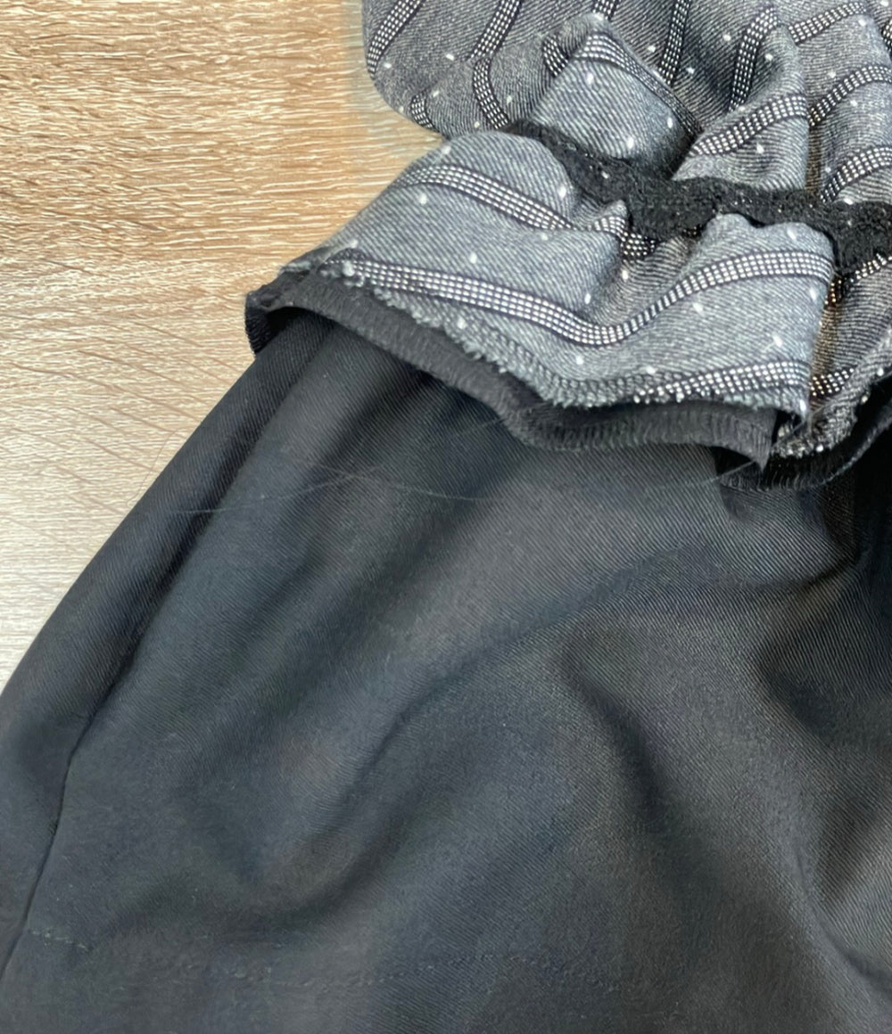 tricot COMME des GARCONS フレアスカート フリル ボーダー TR-S015 レディース SIZE M トリココムデギャルソン