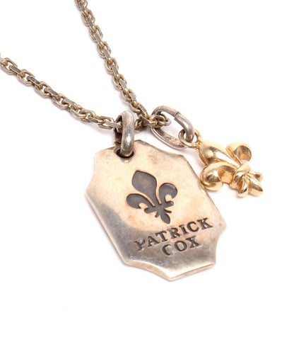 PATRICK COX ネックレス K10 SV925 プレート ロゴ メンズ パトリックコックス
