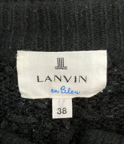 LANVIN en Bleu 長袖 カーディガン リボン レディース SIZE 38 ランバンオンブルー