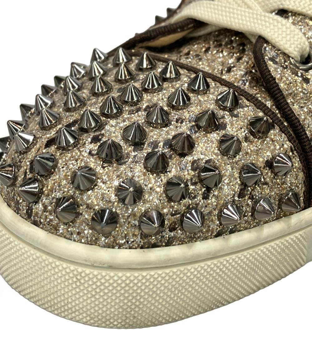 クリスチャンルブタン ハイカットスニーカー スタッズ グリッターラメ メンズ SIZE 43 (XL) Christian Louboutin