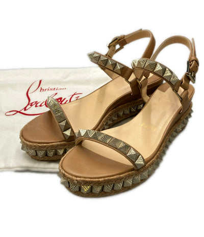 Christian Louboutin スタッズウェッジソールサンダル レディース SIZE 36 (23.5cm) クリスチャンルブタン