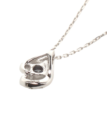 美品 ネックレス K10WG アレキサンドライト 0.02ct ダイヤ 0.01ct レディース