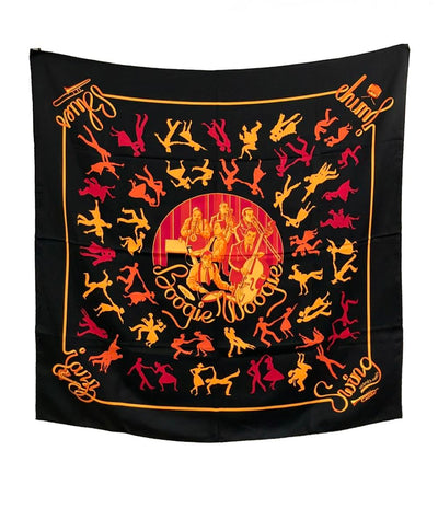 美品 HERMES スカーフ カレ90 シルク100% Boogie Woogie レディース エルメス