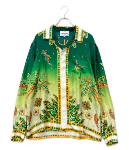 Casablanca 長袖 ジョワイユ・ダフリーク シルクシャツ メンズ SIZE M カサブランカ