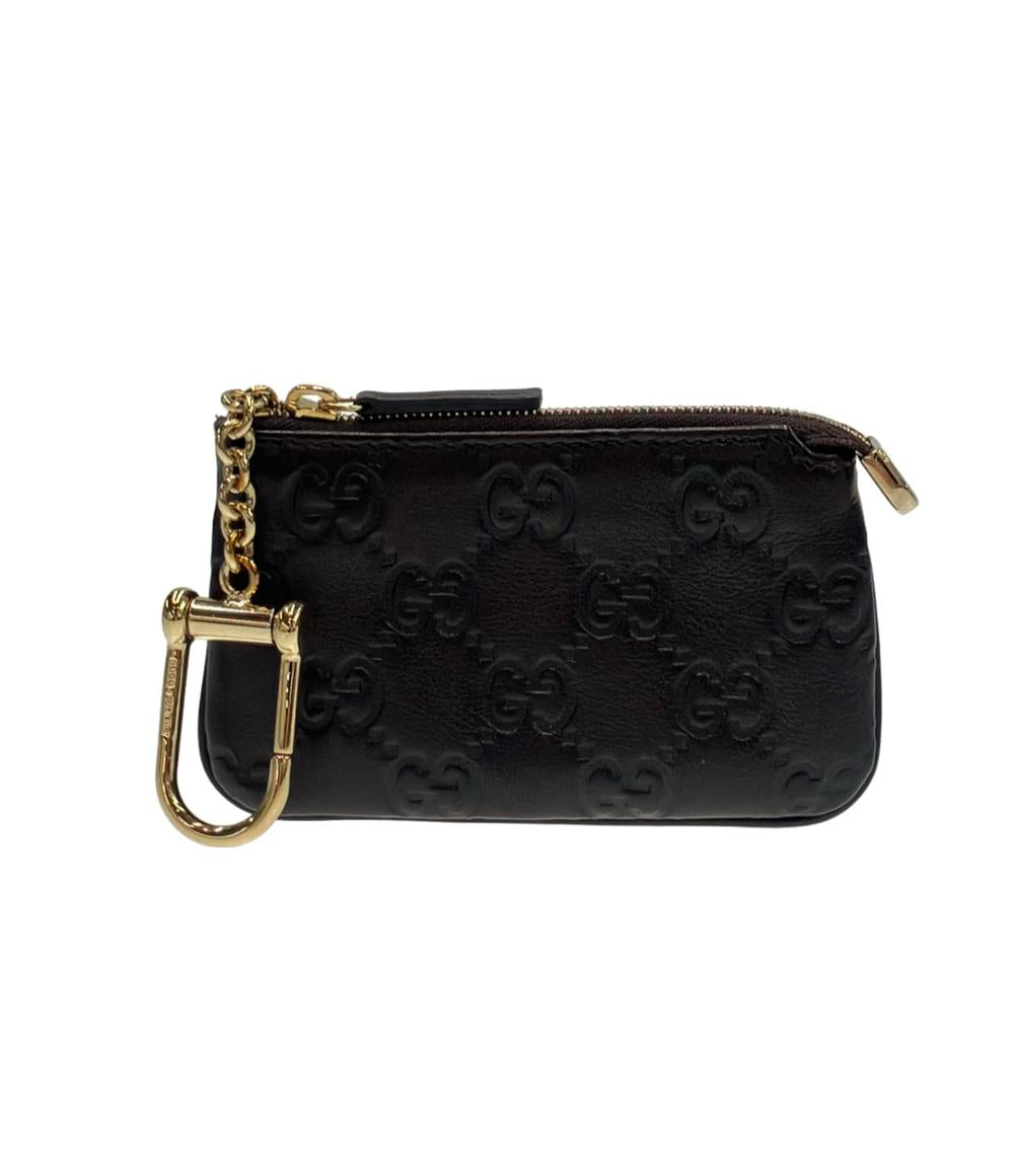 美品 GUCCI コインケース カラビナ付き 233813 002058 レディース メンズ グッチ