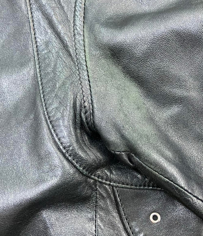 BEAUTY&YOUTH UNITED ARROWS レザージャケット バンドカラー メンズ SIZE XL ビューティアンドユースユナイテッドアローズ