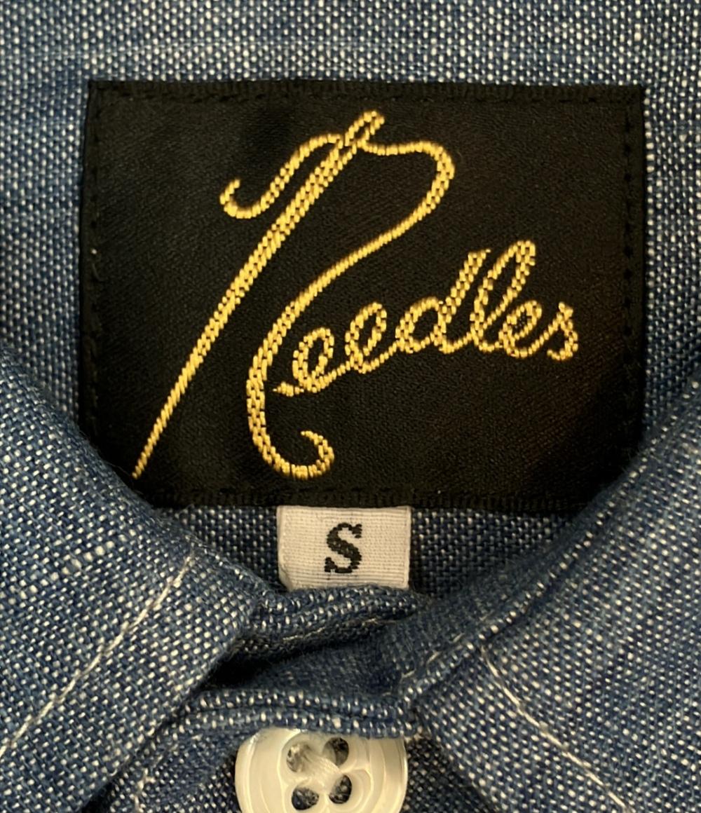 Needles 長袖シャツ  ピンホール シャンブレー シャツ KP205 メンズ SIZE S ニードルズ