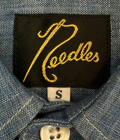 Needles 長袖シャツ  ピンホール シャンブレー シャツ KP205 メンズ SIZE S ニードルズ