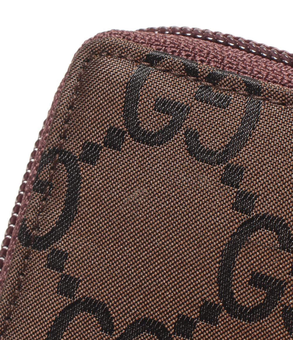 美品 GUCCI ラウンドファスナー二つ折り財布 034 1408 0801 メンズ グッチ