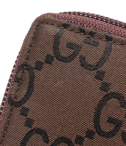 美品 GUCCI ラウンドファスナー二つ折り財布 034 1408 0801 メンズ グッチ